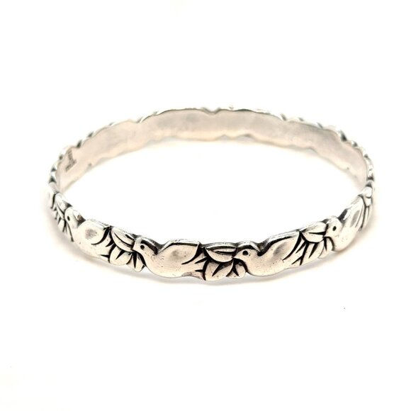 Retired James Avery Dove Bangle - Picture 1 of 6